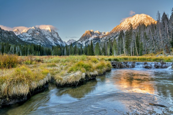 Light on the mountains