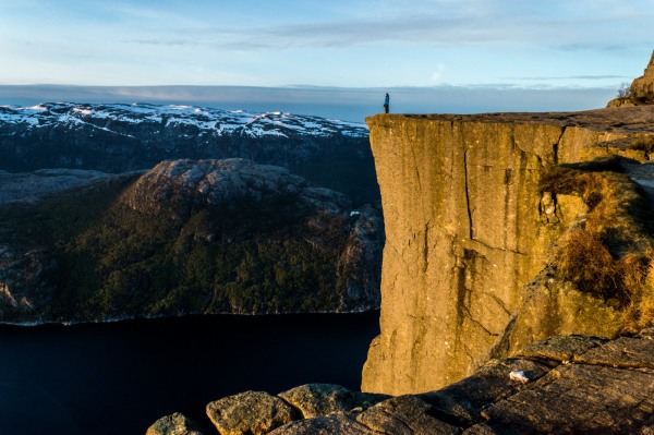 Contemplating on a mountain