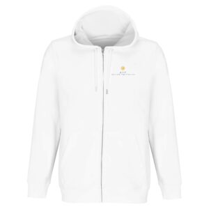 Organic Unisex Zip Hoodie | White