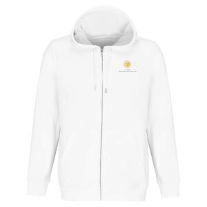 Organic Unisex Zip Hoodie | White